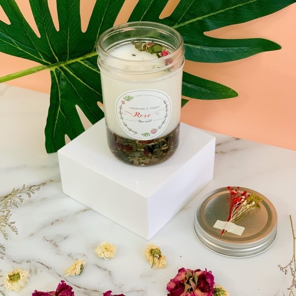 Nến thơm Hoa Hồng