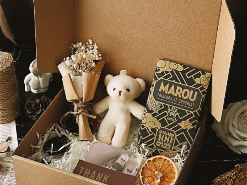 Set quà Valentine Gấu Choco